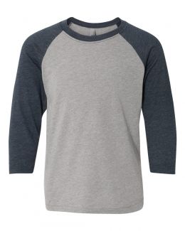 Next Level-Youth CVC Three-Quarter Sleeve Raglan-3352